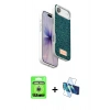 MARSİLYAN™- iPhone 17 Air Kılıf Vadi Klasik Serisi - Siyah 3D Antistatik Cam Ekran Koruyucu + Raze Metal Kamera Lens - GS