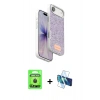 MARSİLYAN™- iPhone 17 Air Kılıf Vadi Klasik Serisi - Siyah 3D Antistatik Cam Ekran Koruyucu + Raze Metal Kamera Lens - SH