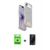 MARSİLYAN™- iPhone 17 Air Kılıf Vadi Klasik Serisi - Siyah 3D Antistatik Hayalet Cam Ekran Koruyucu + Raze Metal Kamera Lens - MI
