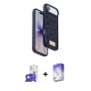 MARSİLYAN™- iPhone 17 Air Kılıf Vadi Klasik Serisi - Siyah Bilvis 5in1 3D Magic Cam Ekran Koruyucu + Bilvis Titan Kamera Lens - GS