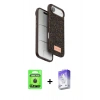 MARSİLYAN™- iPhone 17 Air Kılıf Vadi Klasik Serisi - Siyah Bilvis 5in1 3D Magic Cam Ekran Koruyucu + Raze Metal Kamera Lens - SH