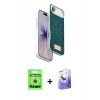 MARSİLYAN™- iPhone 17 Air Kılıf Vadi Klasik Serisi - Siyah Bilvis 5in1 5D Magic Hayalet Cam Ekran Koruyucu + Raze Metal Kamera Lens - GS