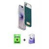 MARSİLYAN™- iPhone 17 Air Kılıf Vadi Klasik Serisi - Siyah Bilvis 5in1 5D Magic Hayalet Cam Ekran Koruyucu + Raze Metal Kamera Lens - SH