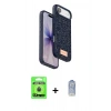 MARSİLYAN™- iPhone 17 Air Kılıf Vadi Klasik Serisi - Siyah Joko Magic 5D Cam + Raze Metal Kamera Lens - MI