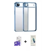 MARSİLYAN™- iPhone 17 Air Kılıf Vadi Minimal - Şeffaf Pasifik Cam Ekran Koruyucu + Bilvis Titan Kamera Lens - GD