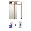 MARSİLYAN™- iPhone 17 Air Kılıf Vadi Minimal - Şeffaf Pasifik Cam Ekran Koruyucu + Bilvis Titan Kamera Lens - GS