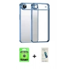 MARSİLYAN™- iPhone 17 Air Kılıf Vadi Minimal - Şeffaf Pasifik Cam Ekran Koruyucu + Raze Metal Kamera Lens - GS