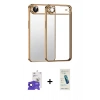 MARSİLYAN™- iPhone 17 Air Kılıf Vadi Minimal - Şeffaf Pasifik Cam Ekran Koruyucu + Bilvis Titan Kamera Lens - SH