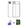 MARSİLYAN™- iPhone 17 Air Kılıf Vadi Minimal - Siyah 360 Mat Full Body Arka Koruyucu + Bilvis Titan Kamera Lens - GD