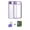 MARSİLYAN™- iPhone 17 Air Kılıf Vadi Minimal - Siyah 360 Mat Full Body Arka Koruyucu + Bilvis Titan Kamera Lens - LT