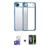 MARSİLYAN™- iPhone 17 Air Kılıf Vadi Minimal - Siyah 360 Mat Full Body Arka Koruyucu + Bilvis Titan Kamera Lens - SH