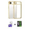 MARSİLYAN™- iPhone 17 Air Kılıf Vadi Minimal - Siyah 360 Mat Full Body Arka Koruyucu + Bilvis Titan Kamera Lens - SH