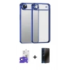 MARSİLYAN™- iPhone 17 Air Kılıf Vadi Minimal - Siyah 3D Antistatik Hayalet Cam Ekran Koruyucu + Bilvis Titan Kamera Lens - SH