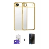 MARSİLYAN™- iPhone 17 Air Kılıf Vadi Minimal - Siyah 3D Antistatik Hayalet Cam Ekran Koruyucu + Bilvis Titan Kamera Lens - SH