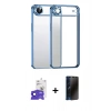 MARSİLYAN™- iPhone 17 Air Kılıf Vadi Minimal - Siyah 3D Antistatik Hayalet Cam Ekran Koruyucu + Bilvis Titan Kamera Lens - LT