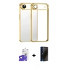 MARSİLYAN™- iPhone 17 Air Kılıf Vadi Minimal - Siyah 3D Antistatik Hayalet Cam Ekran Koruyucu + Bilvis Titan Kamera Lens - LT