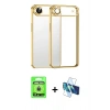 MARSİLYAN™- iPhone 17 Air Kılıf Vadi Minimal - Siyah 3D Antistatik Seramik Nano Ekran Koruyucu + Raze Metal Kamera Lens - GD