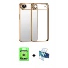 MARSİLYAN™- iPhone 17 Air Kılıf Vadi Minimal - Siyah 3D Antistatik Seramik Nano Ekran Koruyucu + Raze Metal Kamera Lens - GD