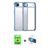 MARSİLYAN™- iPhone 17 Air Kılıf Vadi Minimal - Siyah 3D Antistatik Seramik Nano Ekran Koruyucu + Raze Metal Kamera Lens - GD