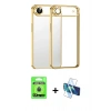 MARSİLYAN™- iPhone 17 Air Kılıf Vadi Minimal - Siyah 3D Antistatik Seramik Nano Ekran Koruyucu + Raze Metal Kamera Lens - MI