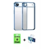 MARSİLYAN™- iPhone 17 Air Kılıf Vadi Minimal - Siyah 3D Antistatik Seramik Nano Ekran Koruyucu + Raze Metal Kamera Lens - MI