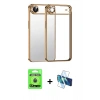 MARSİLYAN™- iPhone 17 Air Kılıf Vadi Minimal - Siyah 3D Antistatik Seramik Nano Ekran Koruyucu + Raze Metal Kamera Lens - MI