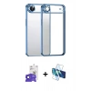 MARSİLYAN™- iPhone 17 Air Kılıf Vadi Minimal - Siyah 3D Antistatik Seramik Nano Ekran Koruyucu + Bilvis Titan Kamera Lens - SH