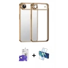 MARSİLYAN™- iPhone 17 Air Kılıf Vadi Minimal - Siyah 3D Antistatik Seramik Nano Ekran Koruyucu + Bilvis Titan Kamera Lens - SH