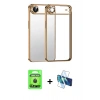 MARSİLYAN™- iPhone 17 Air Kılıf Vadi Minimal - Siyah 3D Antistatik Seramik Nano Ekran Koruyucu + Raze Metal Kamera Lens - SH