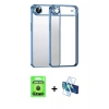 MARSİLYAN™- iPhone 17 Air Kılıf Vadi Minimal - Siyah 3D Antistatik Seramik Nano Ekran Koruyucu + Raze Metal Kamera Lens - SH