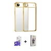 MARSİLYAN™- iPhone 17 Air Kılıf Vadi Minimal - Siyah Bilvis 3D Cam Ekran Koruyucu + Bilvis Titan Kamera Lens - SH