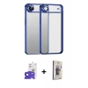 MARSİLYAN™- iPhone 17 Air Kılıf Vadi Minimal - Siyah Bilvis 3D Cam Ekran Koruyucu + Bilvis Titan Kamera Lens - LT