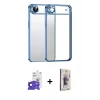 MARSİLYAN™- iPhone 17 Air Kılıf Vadi Minimal - Siyah Bilvis 3D Cam Ekran Koruyucu + Bilvis Titan Kamera Lens - LT