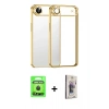 MARSİLYAN™- iPhone 17 Air Kılıf Vadi Minimal - Siyah Bilvis 3D Cam Ekran Koruyucu + Raze Metal Kamera Lens - SH