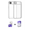 MARSİLYAN™- iPhone 17 Air Kılıf Vadi Minimal - Siyah Bilvis 5in1 3D Magic Cam Ekran Koruyucu + Bilvis Titan Kamera Lens - LT