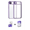 MARSİLYAN™- iPhone 17 Air Kılıf Vadi Minimal - Siyah Bilvis 5in1 3D Magic Cam Ekran Koruyucu + Gold Bilvis Titan Kamera Lens