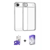 MARSİLYAN™- iPhone 17 Air Kılıf Vadi Minimal - Siyah Bilvis 5in1 3D Magic Cam Ekran Koruyucu + Gümüş Bilvis Titan Kamera Lens