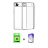 MARSİLYAN™- iPhone 17 Air Kılıf Vadi Minimal - Siyah Bilvis 5in1 3D Magic Cam Ekran Koruyucu + Raze Metal Kamera Lens - GS