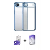 MARSİLYAN™- iPhone 17 Air Kılıf Vadi Minimal - Siyah Bilvis 5in1 3D Magic Cam Ekran Koruyucu + Bilvis Titan Kamera Lens - LT