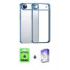 MARSİLYAN™- iPhone 17 Air Kılıf Vadi Minimal - Siyah Bilvis 5in1 3D Magic Cam Ekran Koruyucu + Raze Metal Kamera Lens - MI