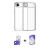 MARSİLYAN™- iPhone 17 Air Kılıf Vadi Minimal - Siyah Bilvis 5in1 3D Magic Cam Ekran Koruyucu + Siyah Bilvis Titan Kamera Lens