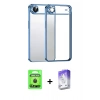 MARSİLYAN™- iPhone 17 Air Kılıf Vadi Minimal - Siyah Bilvis 5in1 3D Magic Cam Ekran Koruyucu + Raze Metal Kamera Lens - SH