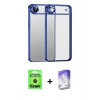 MARSİLYAN™- iPhone 17 Air Kılıf Vadi Minimal - Siyah Bilvis 5in1 3D Magic Cam Ekran Koruyucu + Raze Metal Kamera Lens - SH