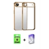 MARSİLYAN™- iPhone 17 Air Kılıf Vadi Minimal - Siyah Bilvis 5in1 3D Magic Cam Ekran Koruyucu + Raze Metal Kamera Lens - SH