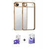 MARSİLYAN™- iPhone 17 Air Kılıf Vadi Minimal - Siyah Bilvis 5in1 5D Magic Hayalet Cam Ekran Koruyucu + Bilvis Titan Kamera Lens - GS