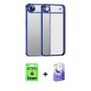 MARSİLYAN™- iPhone 17 Air Kılıf Vadi Minimal - Siyah Bilvis 5in1 5D Magic Hayalet Cam Ekran Koruyucu + Raze Metal Kamera Lens - GD
