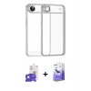 MARSİLYAN™- iPhone 17 Air Kılıf Vadi Minimal - Siyah Bilvis 5in1 5D Magic Hayalet Cam Ekran Koruyucu + Gold Bilvis Titan Kamera Lens