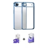MARSİLYAN™- iPhone 17 Air Kılıf Vadi Minimal - Siyah Bilvis 5in1 5D Magic Hayalet Cam Ekran Koruyucu + Gold Bilvis Titan Kamera Lens