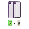 MARSİLYAN™- iPhone 17 Air Kılıf Vadi Minimal - Siyah Joko Magic 5D Hayalet Cam + Raze Metal Kamera Lens - MI