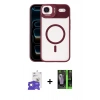 MARSİLYAN™- iPhone 17 Air Kılıf Yadigar Asil Koleksiyonu - Şeffaf 360 Full Body Arka Koruyucu + Bilvis Titan Kamera Lens - GS